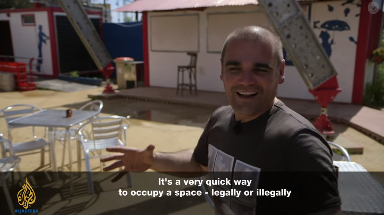 Santiago Cirugeda, in a still from "Guerrilla Architect"